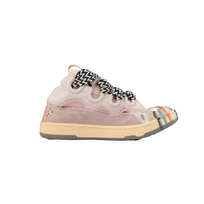 EM Sneakers Lanvin Leather Curb x Gallery Dept Sneakers Paint Drip Pale Pink 02