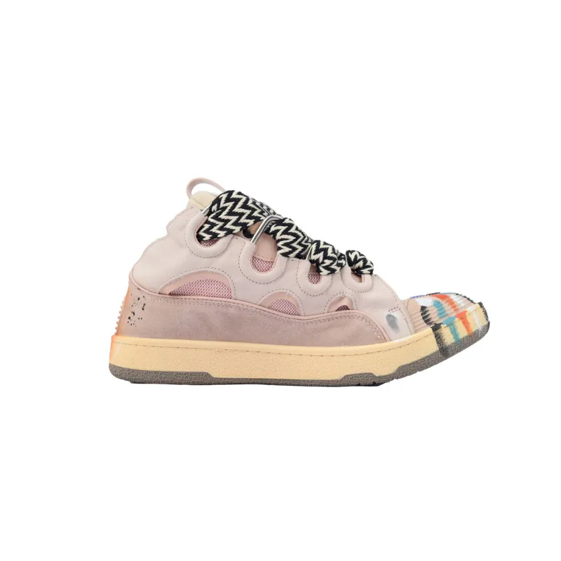 EM Sneakers Lanvin Leather Curb x Gallery Dept Sneakers Paint Drip Pale Pink