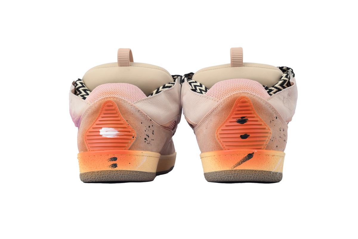 EM Sneakers Lanvin Leather Curb x Gallery Dept Sneakers Paint Drip Pale Pink