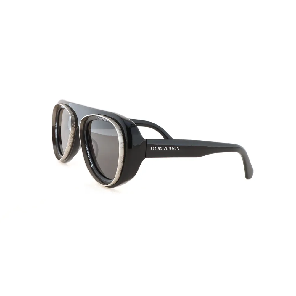 EM Sneakers Louis Vuitton Super Vision Pilot Sunglasses S00 Black