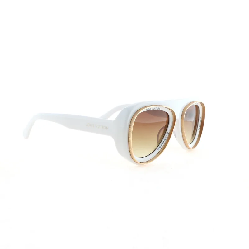 EM Sneakers Louis Vuitton Super Vision Pilot Sunglasses S00 White