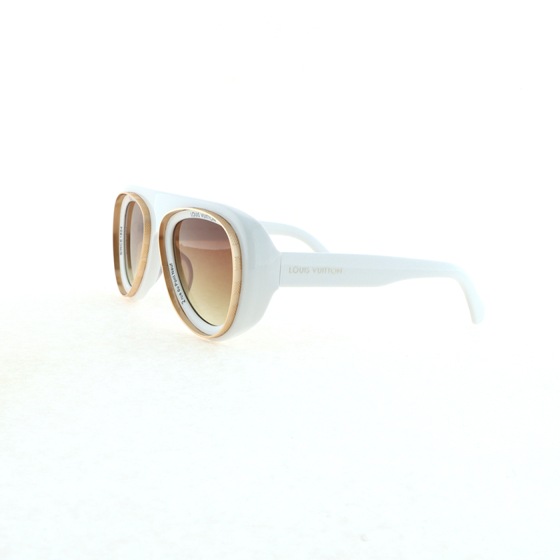 EM Sneakers Louis Vuitton Super Vision Pilot Sunglasses S00 White