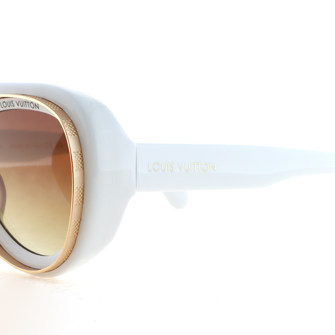 EM Sneakers Louis Vuitton Super Vision Pilot Sunglasses S00 White