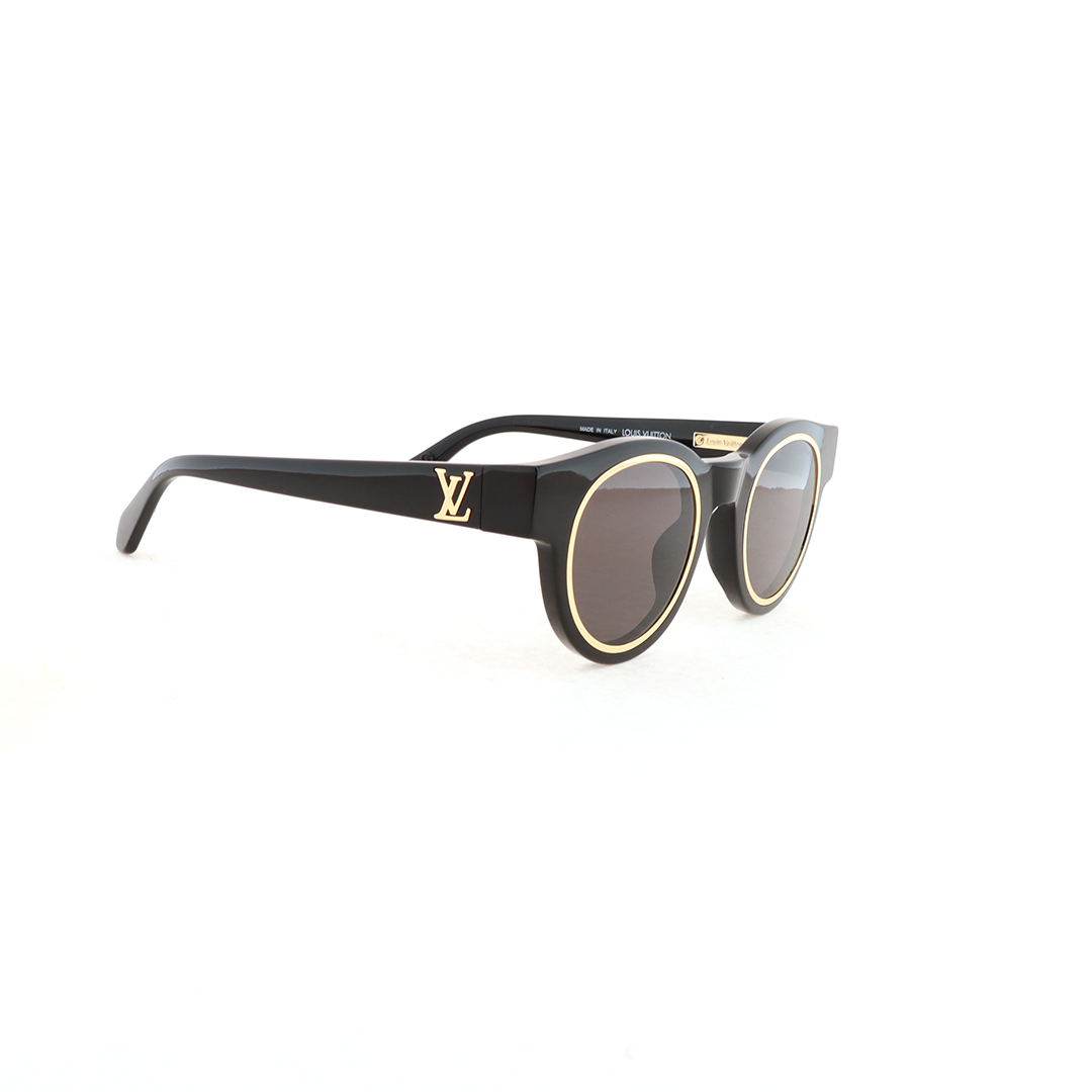 EM Sneakers Louis Vuitton Legacy Round Sunglasses God Black