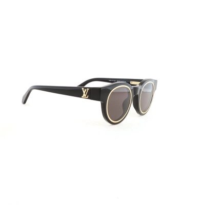 EM Sneakers Louis Vuitton Legacy Round Sunglasses God Black 02