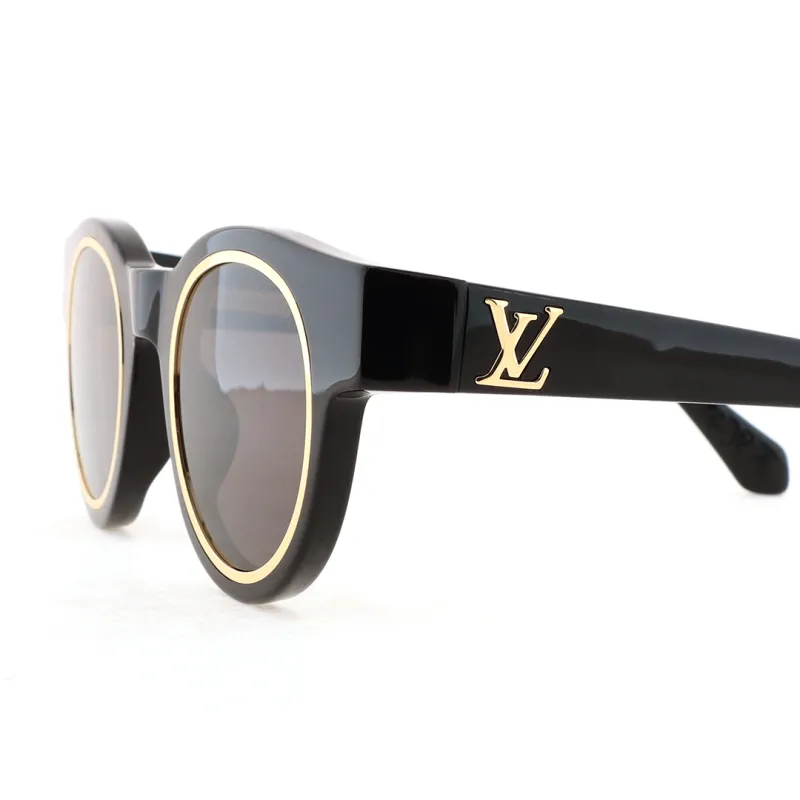 EM Sneakers Louis Vuitton Legacy Round Sunglasses God Black