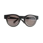 EM Sneakers Louis Vuitton Legacy Round Sunglasses Silver Black