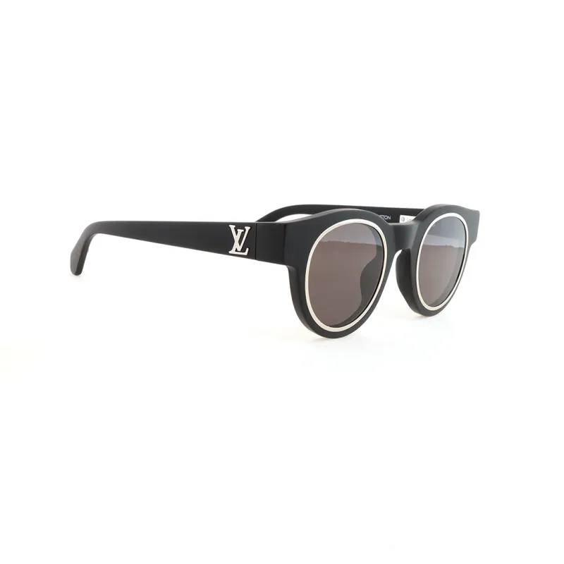 EM Sneakers Louis Vuitton Legacy Round Sunglasses Silver Black