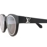 EM Sneakers Louis Vuitton Legacy Round Sunglasses Silver Black