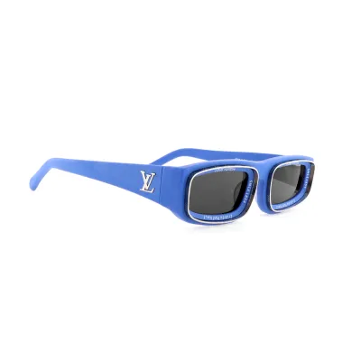 EM Sneakers Louis Vuitton LV Ocean Low Square Sunglasses Matte Blue 02