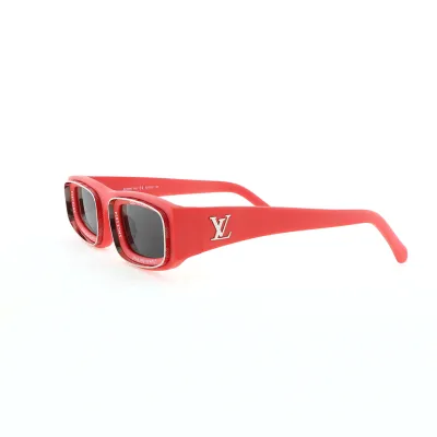 EM Sneakers Louis Vuitton LV Ocean Low Square Sunglasses Matte Red 01