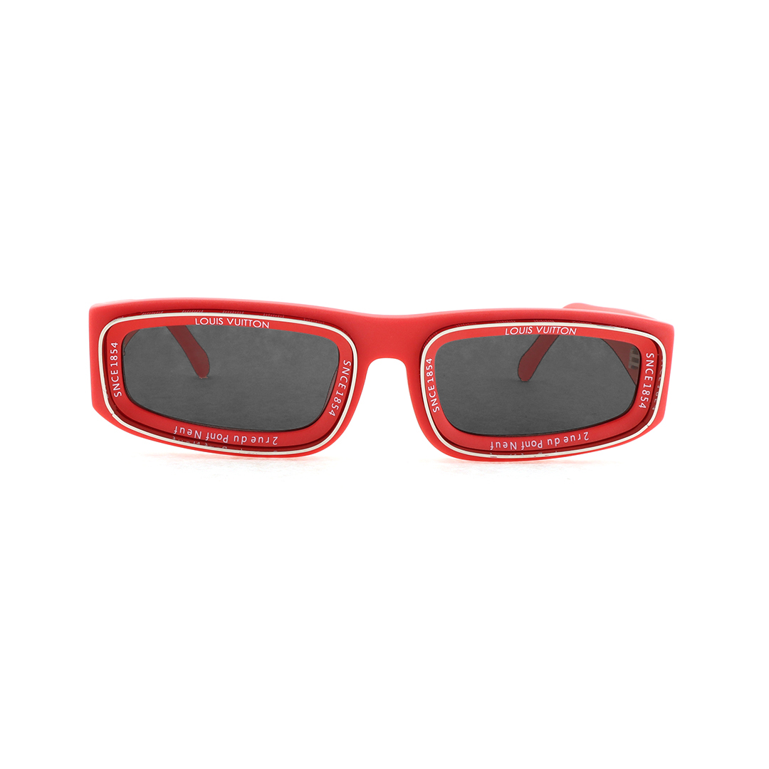 EM Sneakers Louis Vuitton LV Ocean Low Square Sunglasses Matte Red