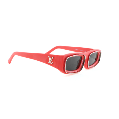 EM Sneakers Louis Vuitton LV Ocean Low Square Sunglasses Matte Red 02