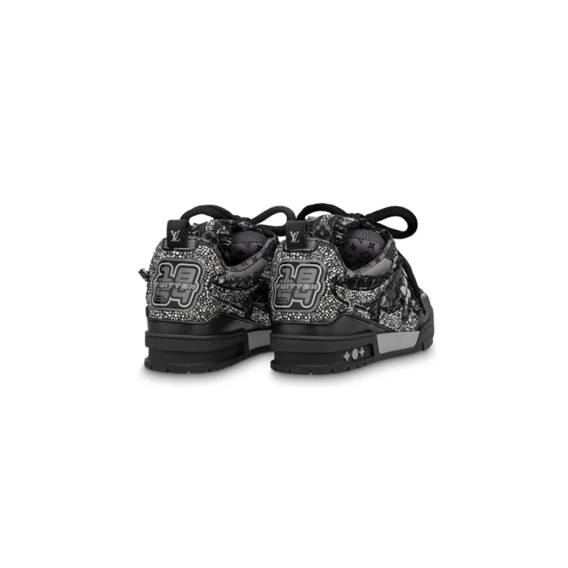 EM Sneakers Louis Vuitton LV Skate Sneaker Black Swarovski Monogran