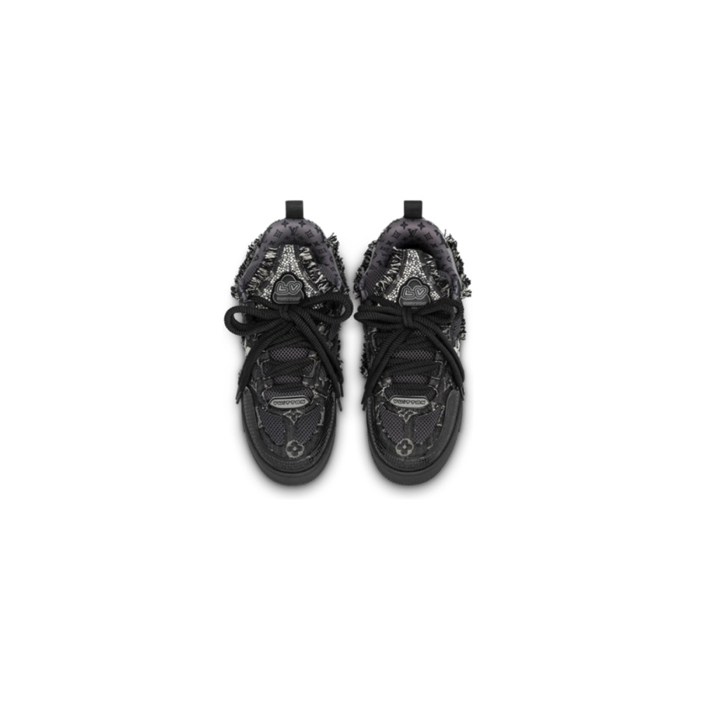 EM Sneakers Louis Vuitton LV Skate Sneaker Black Swarovski Monogran