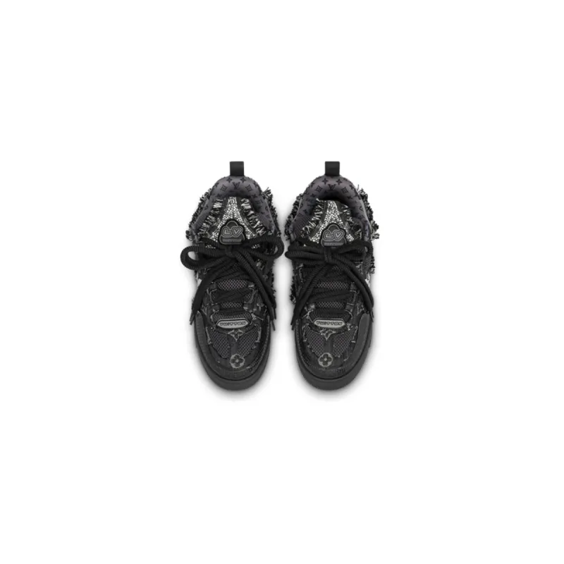 EM Sneakers Louis Vuitton LV Skate Sneaker Black Swarovski Monogran