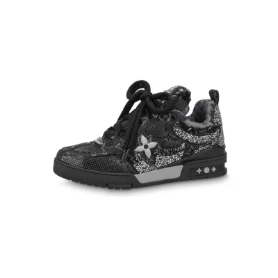 EM Sneakers Louis Vuitton LV Skate Sneaker Black Swarovski Monogran 01