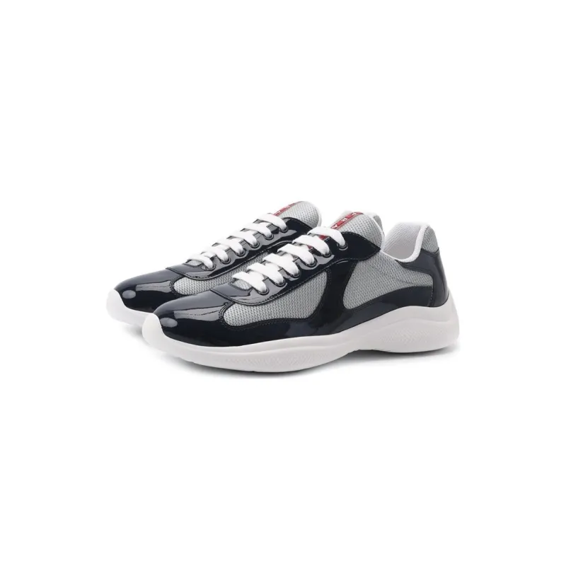 EM Sneakers Prada America's Cup Anthracite Gray Silver
