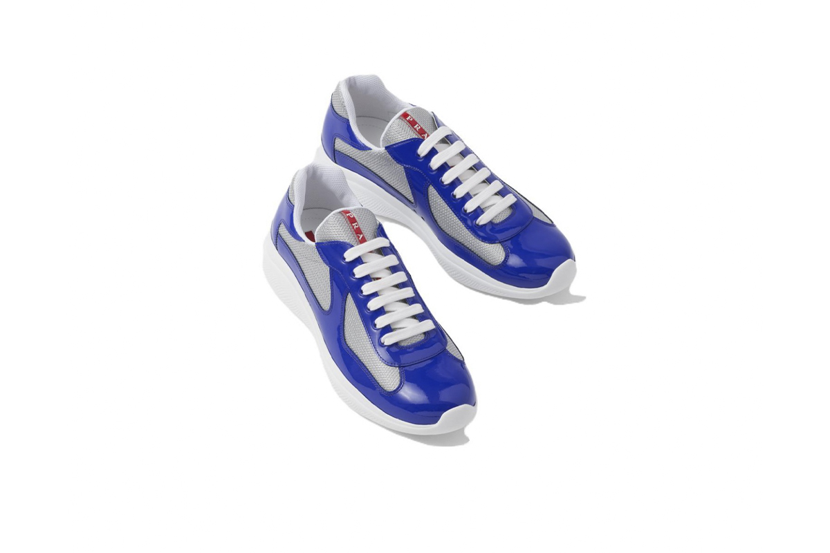 EM Sneakers Prada America's Cup Blue Silver