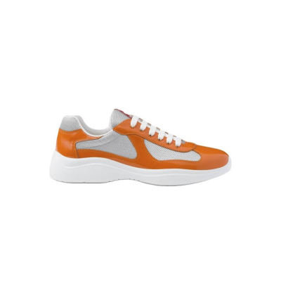 EM Sneakers Prada America's Cup Pumpkin and Silver 02