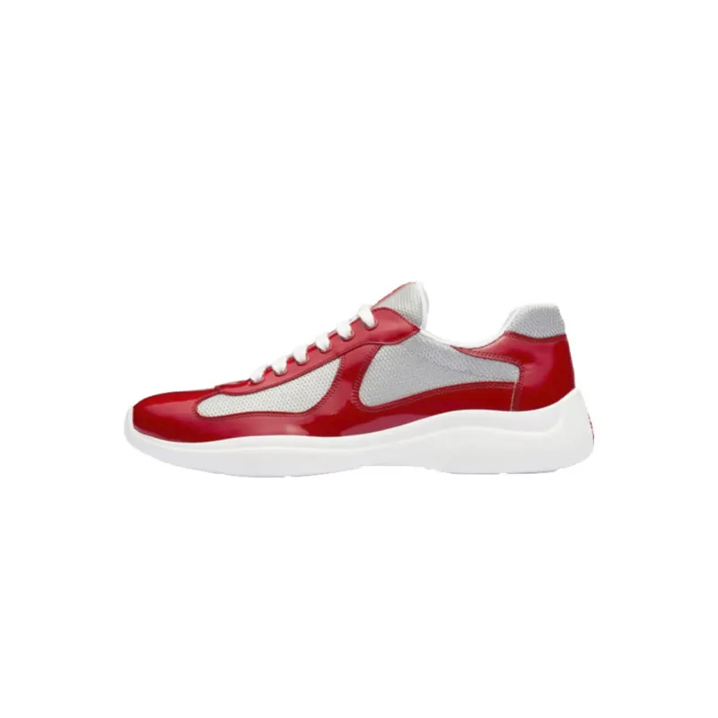 EM Sneakers Prada America's Cup Red Silver
