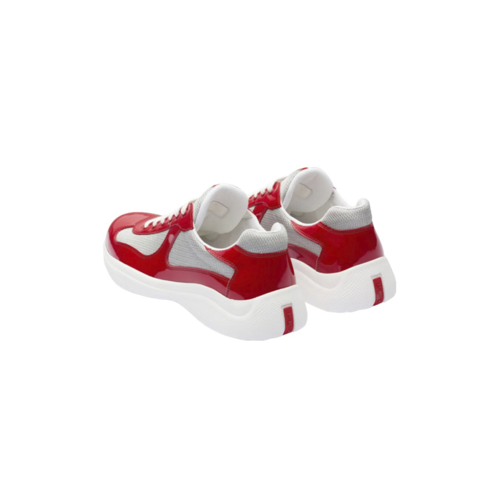 EM Sneakers Prada America's Cup Red Silver