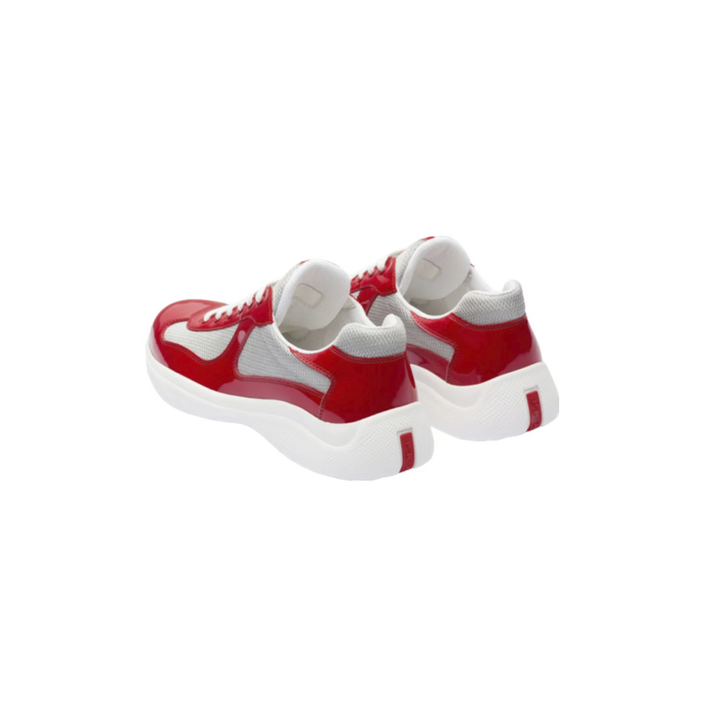 EM Sneakers Prada America's Cup Red Silver
