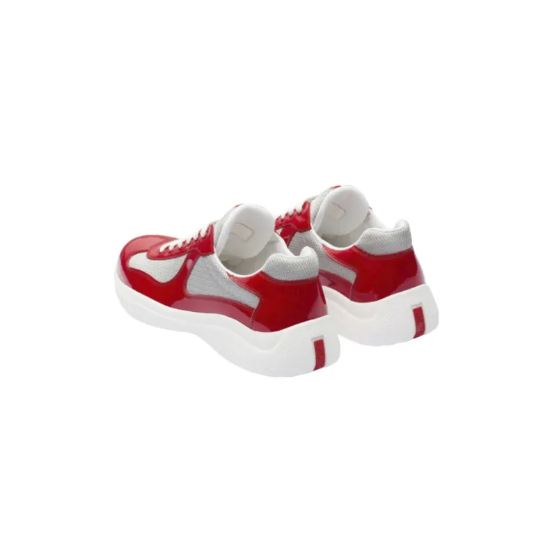 EM Sneakers Prada America's Cup Red Silver