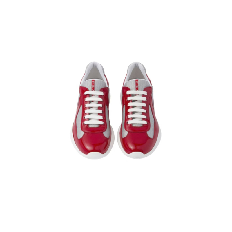 EM Sneakers Prada America's Cup Red Silver
