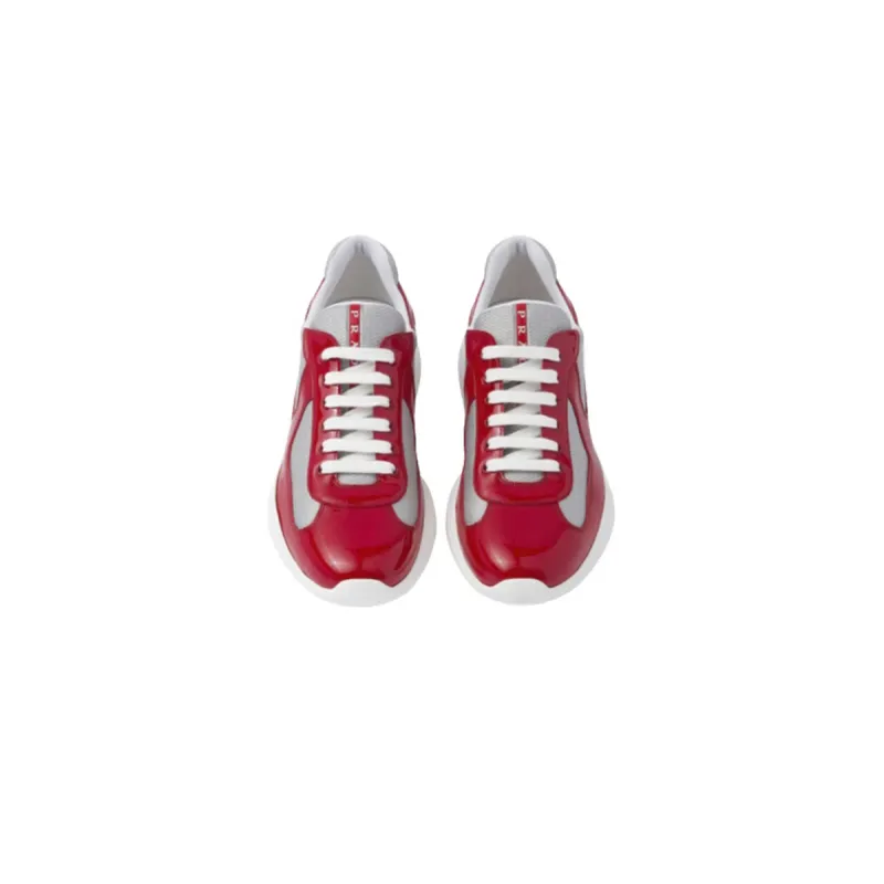 EM Sneakers Prada America's Cup Red Silver