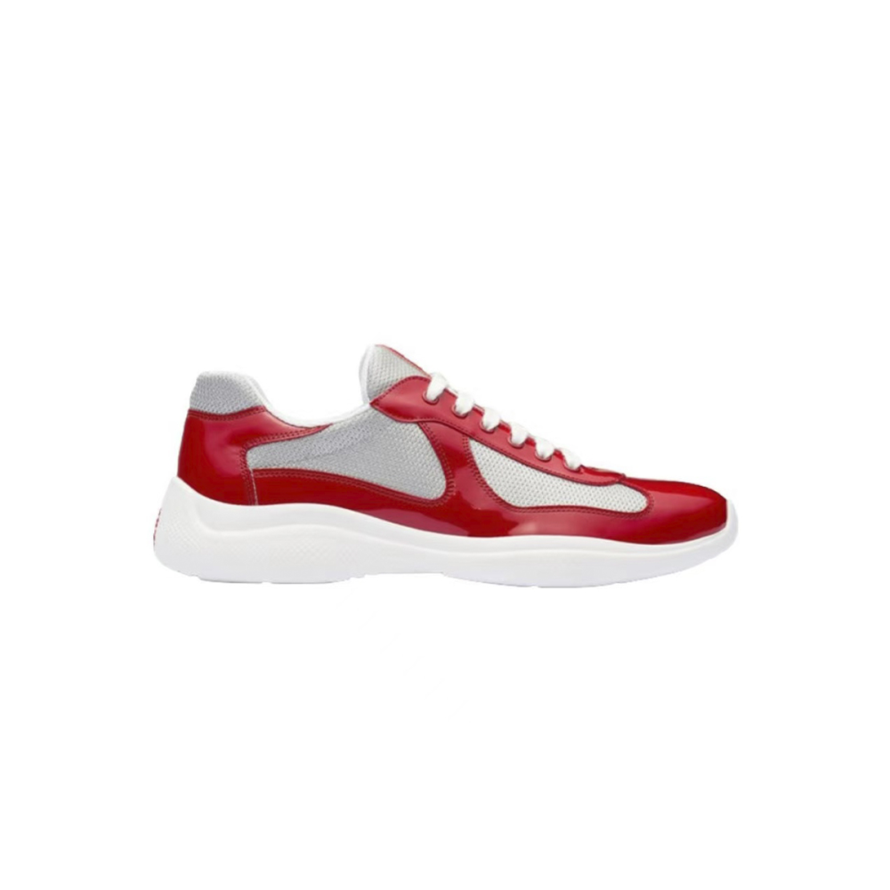 EM Sneakers Prada America's Cup Red Silver