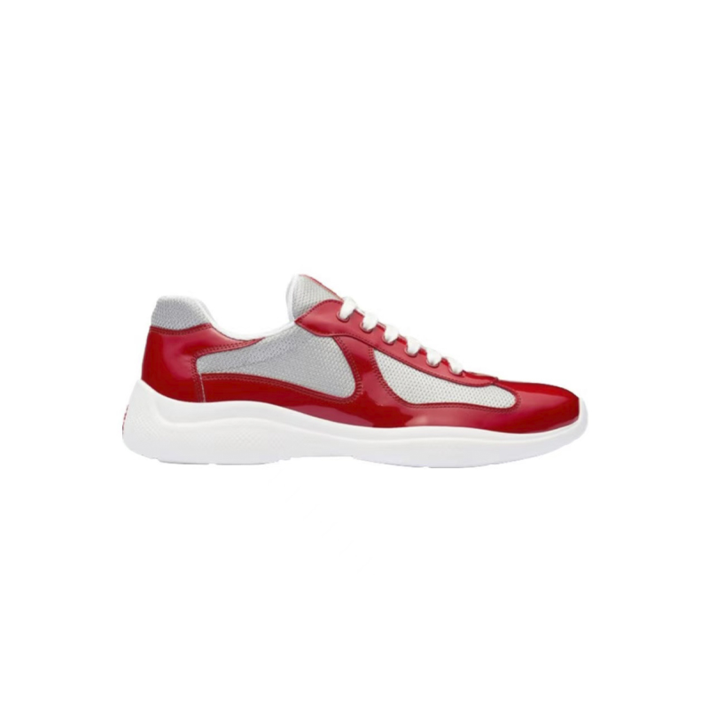 EM Sneakers Prada America's Cup Red Silver