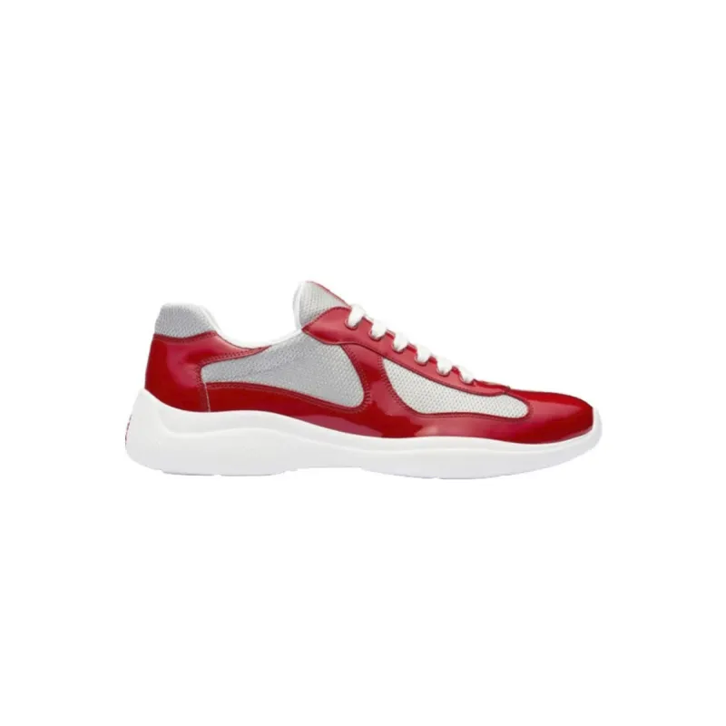 EM Sneakers Prada America's Cup Red Silver