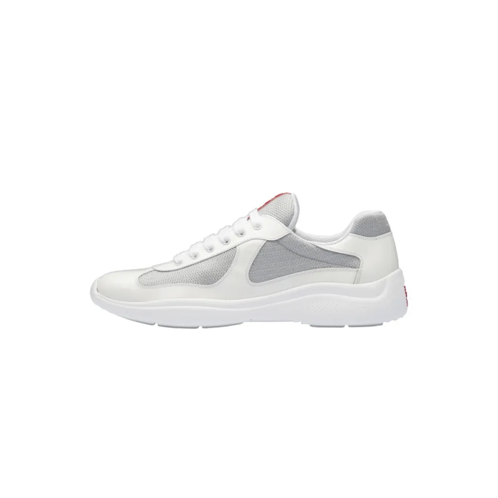 EM Sneakers Prada Americas Cup White Silver Red