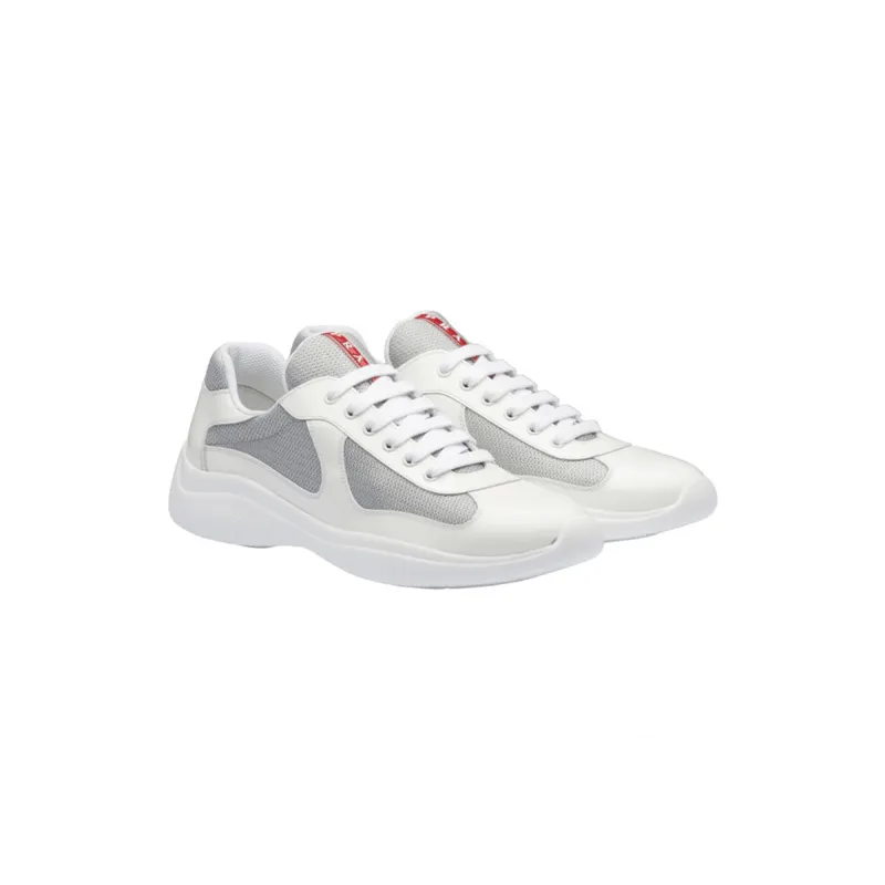 EM Sneakers Prada Americas Cup White Silver Red