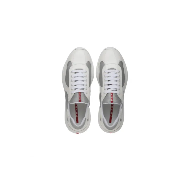 EM Sneakers Prada Americas Cup White Silver Red