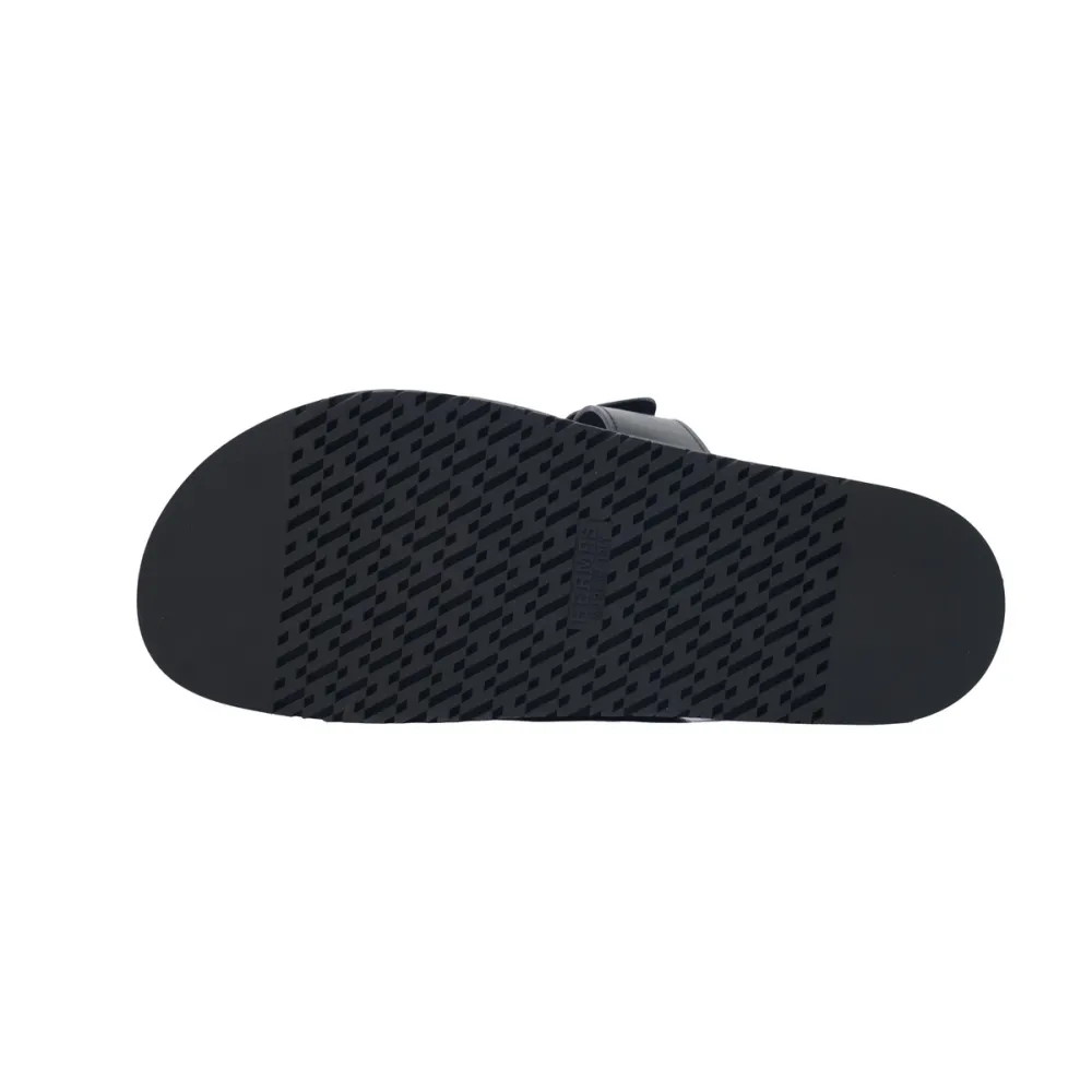 EM Sneakers Hermes Chypre Sandal Khaki Black