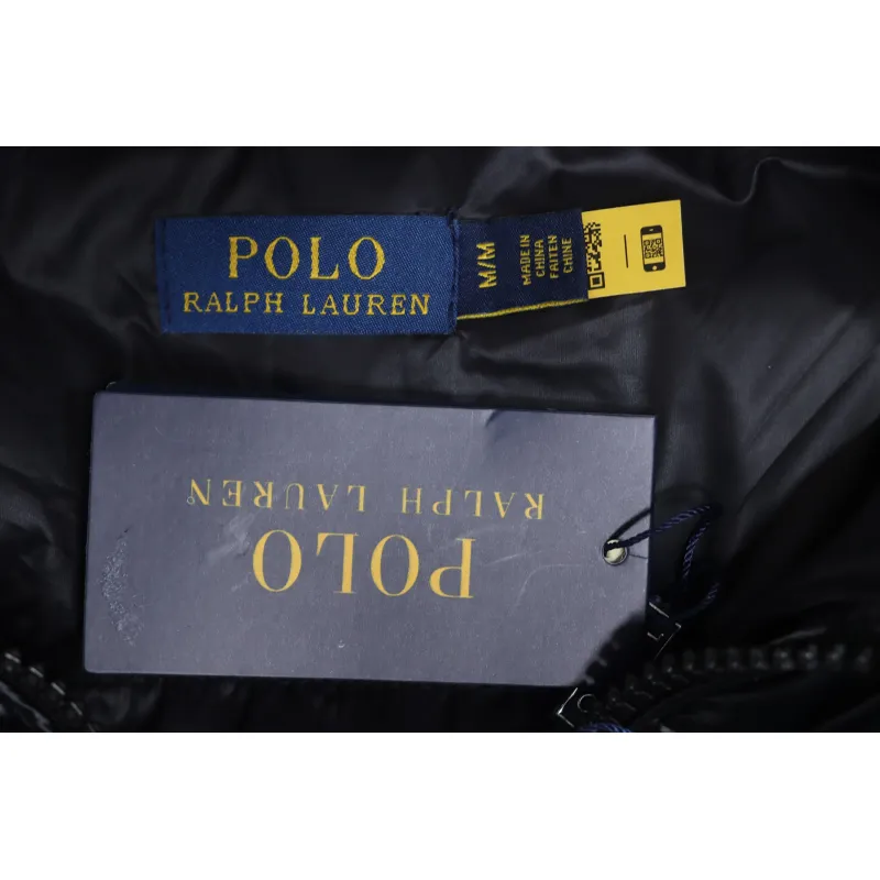 EM Sneakers Ralph Lauren Pony-embroidered Hooded Puffer Jacket Black