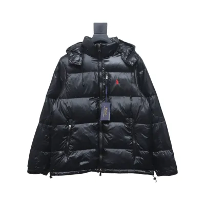 EM Sneakers Ralph Lauren Pony-embroidered Hooded Puffer Jacket Black 01