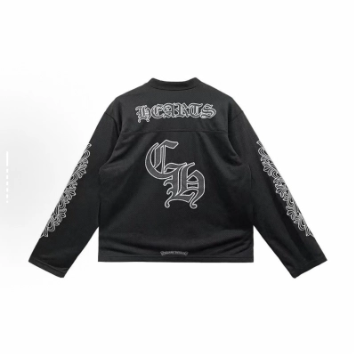 EM Sneakers Chrome Hearts Stadium Mesh L/S Long Sleeve Jersey Black 02
