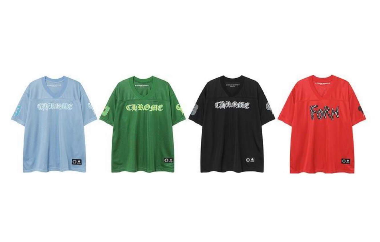 EM Sneakers Chrome Hearts T-Shirt Sports Mesh Warm Up Jersey Blue / Green / Black / Red