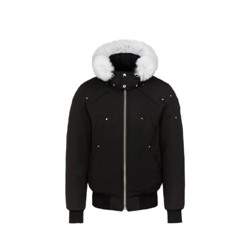 EM Sneakers Moose Knuckles Original Ballistic Bomber Jacket White Fur (NFC)