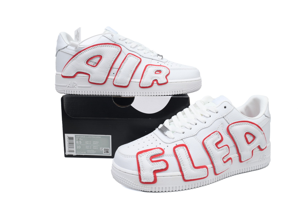 EM Sneakers CPFM x Nike Air Force 1 Low Premium White Red