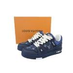 EM Sneakers Louis Vuitton Trainer Deep Blue Cowboy