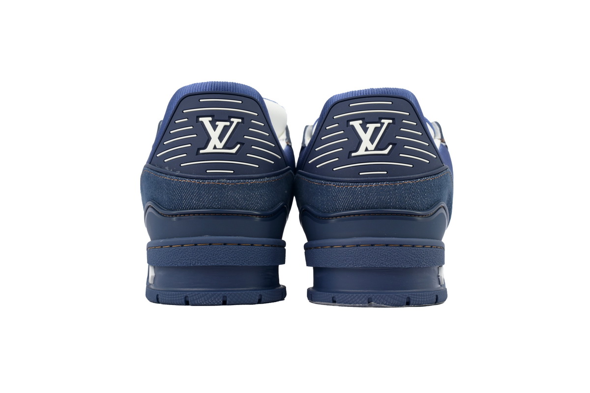 EM Sneakers Louis Vuitton Trainer Deep Blue Cowboy