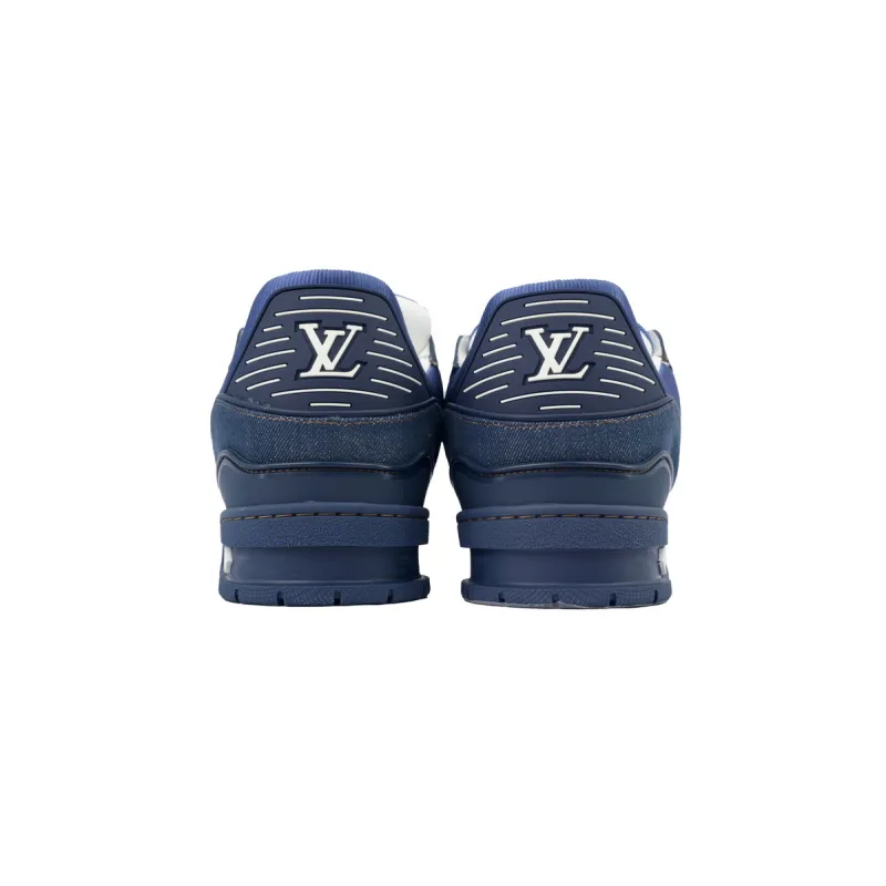 EM Sneakers Louis Vuitton Trainer Deep Blue Cowboy