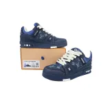 EM Sneakers Louis Vuitton Trainer Deep Blue Cowboy