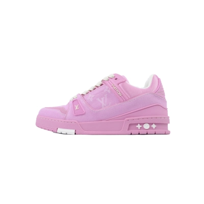 EM Sneakers Louis Vuitton Trainer Pink Cowboy 01