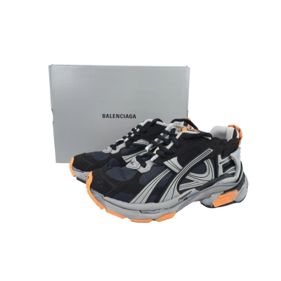EM Sneakers Balenciaga Runner Black Fluo Orange 02