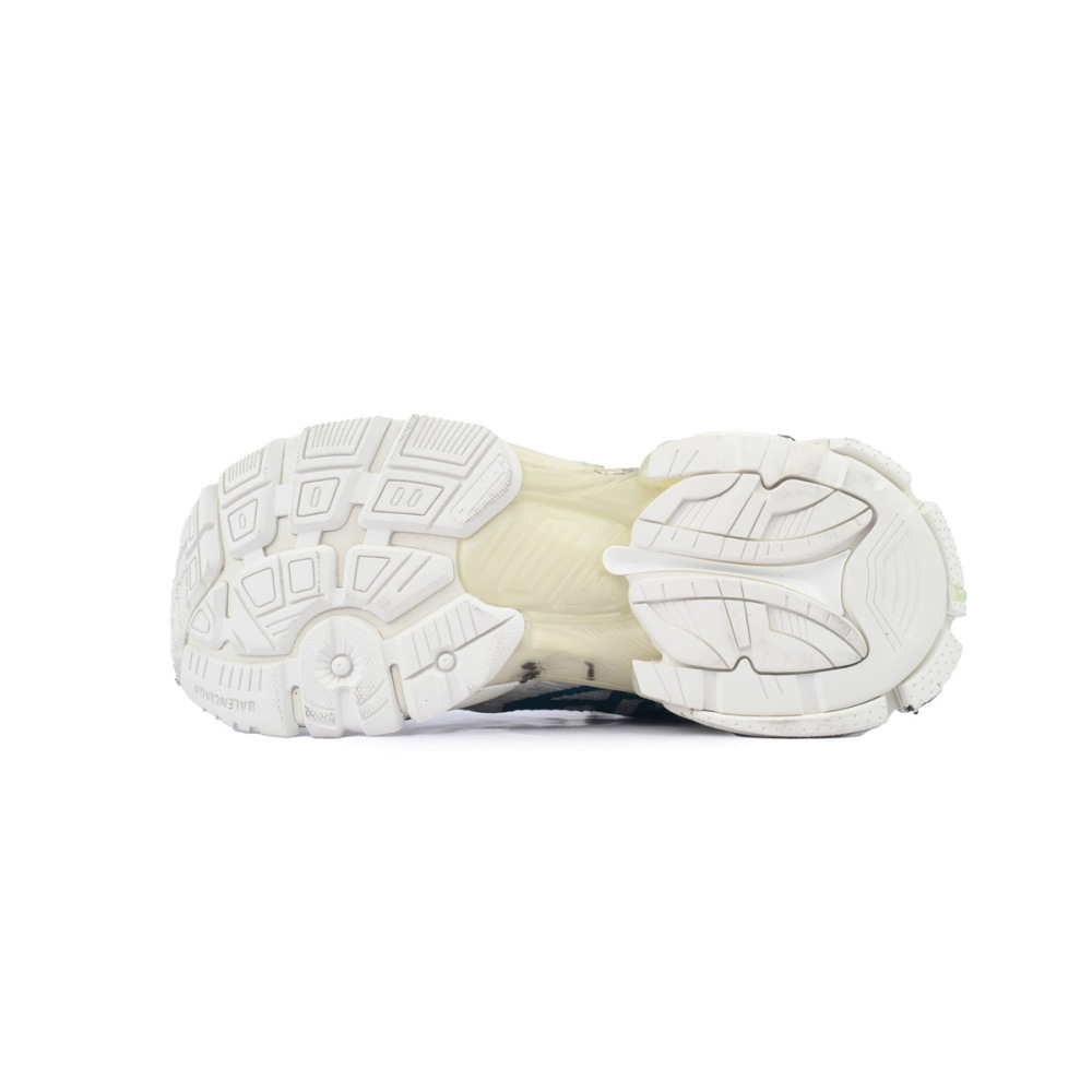 EM Sneakers Balenciaga Runner Graffiti - White Blue